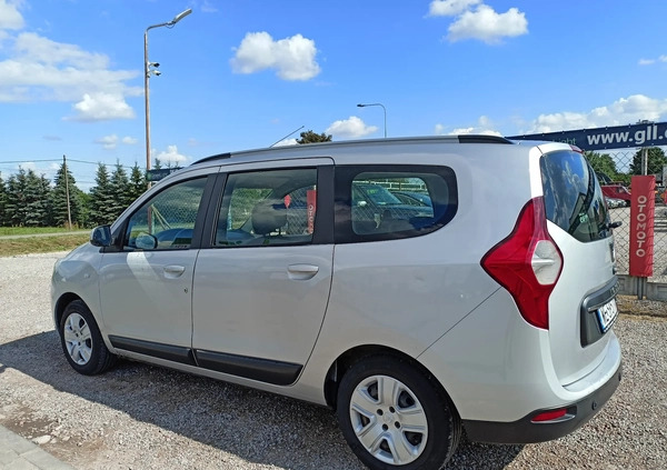 Dacia Lodgy cena 37900 przebieg: 256000, rok produkcji 2018 z Warszawa małe 191